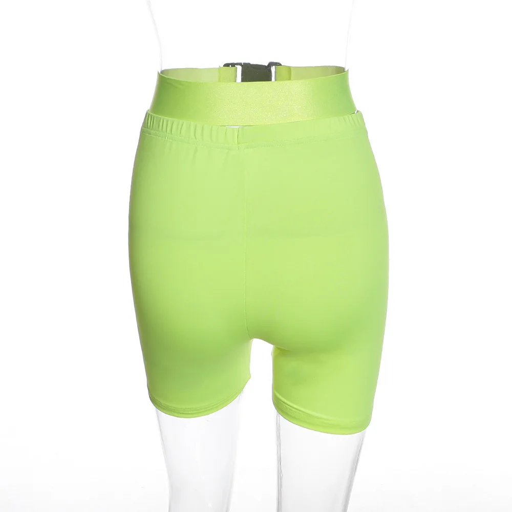 

2019 Summer Solid Color High Waist Sport Casual Women Shorts