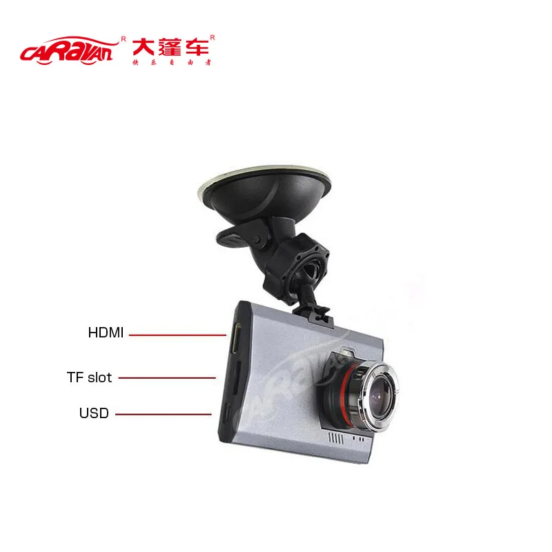Caravan 3'' Камера автомобиля 720P DVR С ночным видением Монитор 120 Градусов Широкий