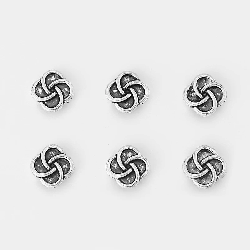 Круглый ползунок с узелком 10 шт. разделитель для плоского кожаного шнура х2 мм