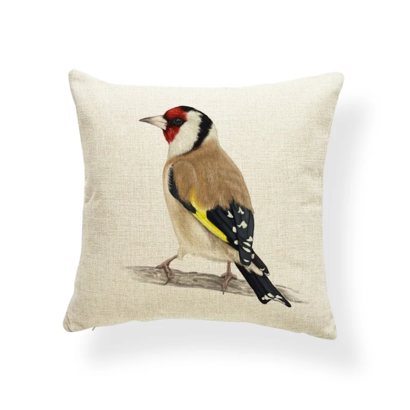 Наволочки для подушек Goldfinch Macaw Toucan голубой Джей искусственный в скандинавском