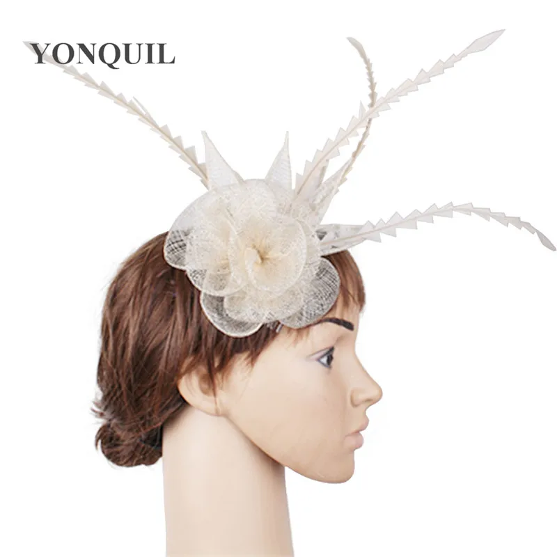 Kawaii Black Sinamay Fascinator Hair Accessories Vintage Cocktail Hats Party for Women 21 Colors Available 6Pcs/Lot MYQ008 |