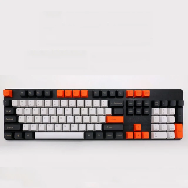 Зеленый 104 ключ OEM профиль PBT утолщенные колпачки для механической клавиатуры игровая клавиатура - Цвет: Зеленый