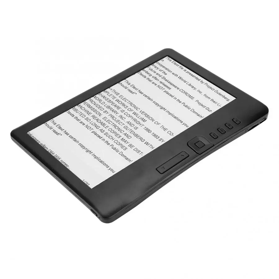 BK7019 Портативный 7 дюймов из устройства для чтения электронных книг красочные Экран Поддержка карт TF объемом зарядный кабель