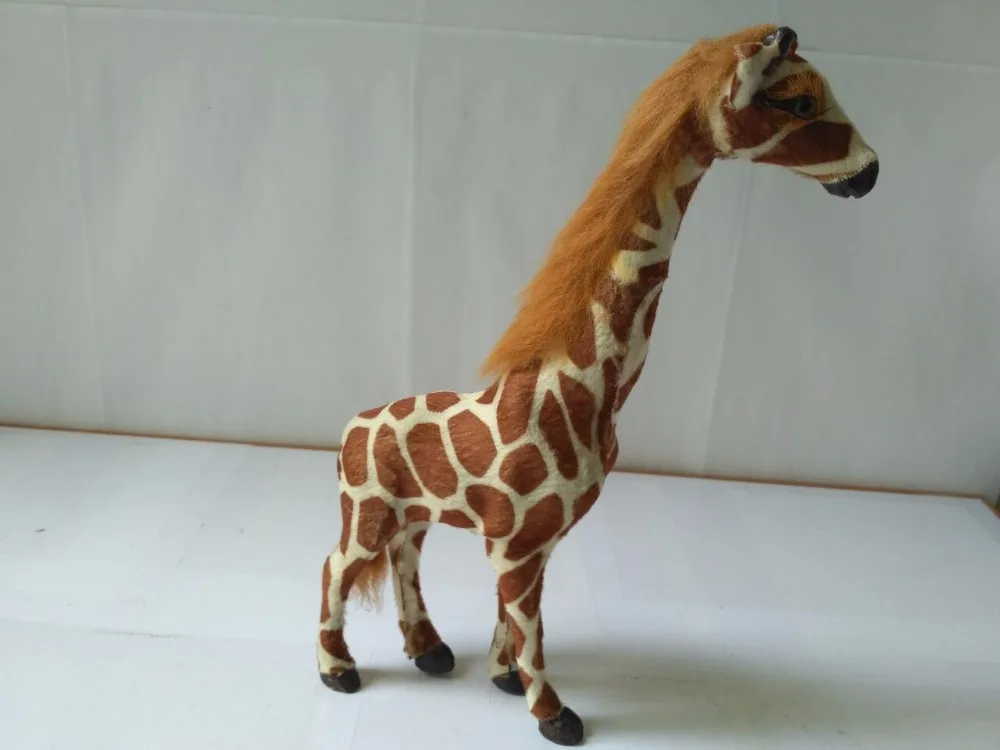 Искусственная искусственная кожа, полиэтилен и искусственный мех, статуэтки ручной работы, реквизит, украшение для дома, игрушка, подарок a1815, около 15x28 см