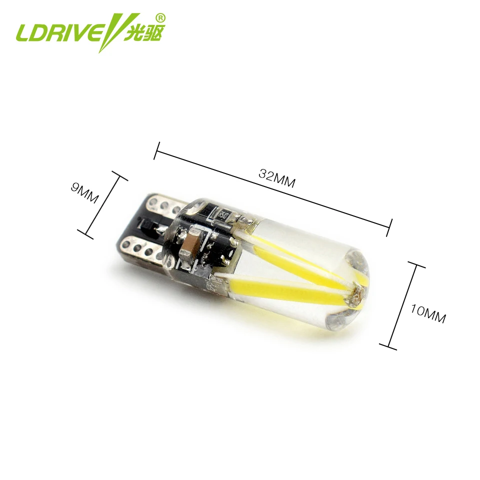 LDRIVE 9 цветов T10 светодиодный W5W 194 силиконовый светильник накаливания