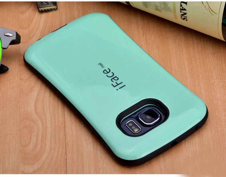 Чехол для samsung S6 край в Корейском стиле ударостойкий Iface корпус Жёсткие Чехлы