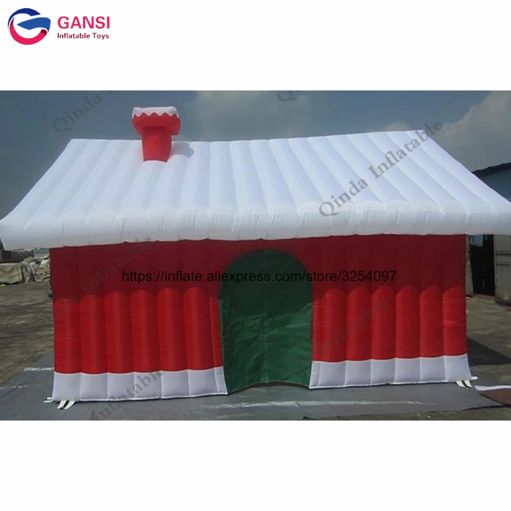 Украшение для фестиваля надувной рождественский дом Санта грот 3 8*3 2*2 7 м надувная