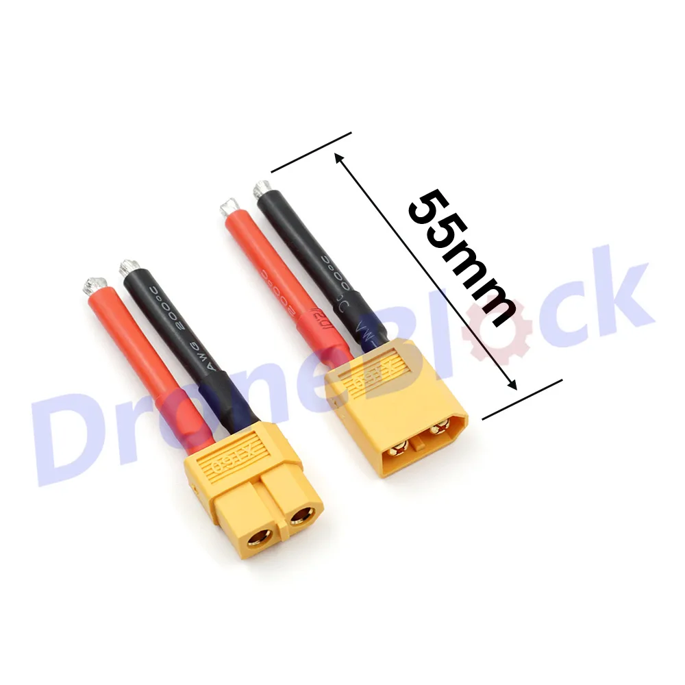 8 шт. силиконовый штекер 12AWG для аккумуляторов Lipo 40 мм|xt60 connector|silicone wiresilicone cable |