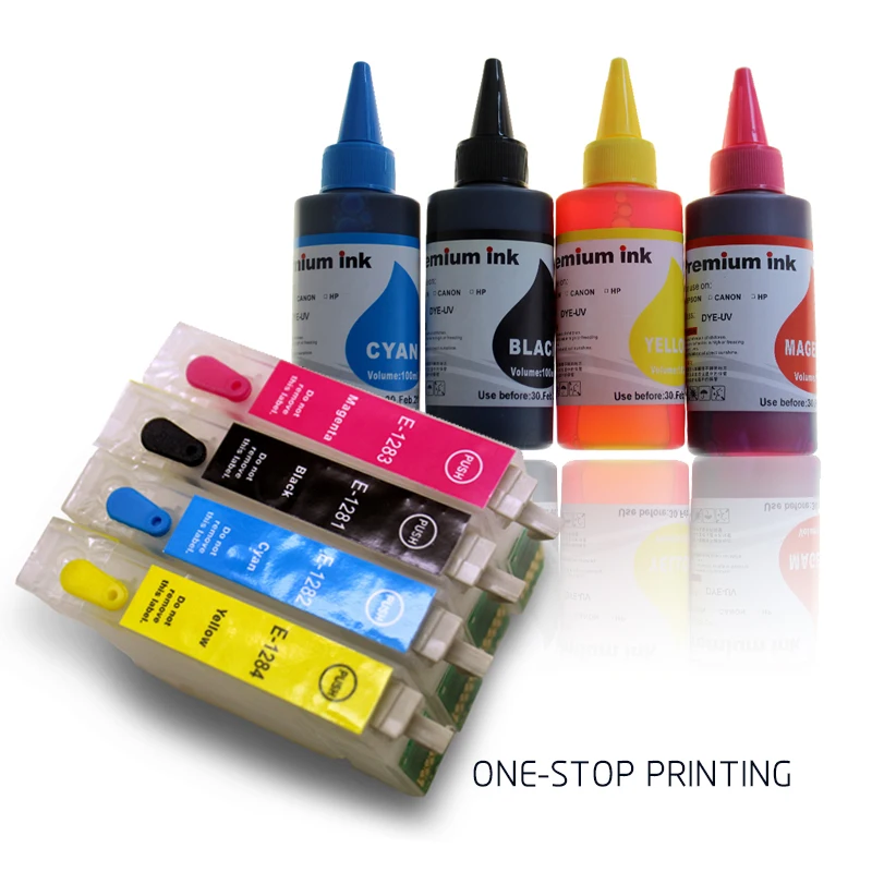 Картридж для принтера EPSON Stylus S22 SX125 130 230 235W 420W 425W 430W 435W|ink cartridge|refillable ink cartridgesink for epson
