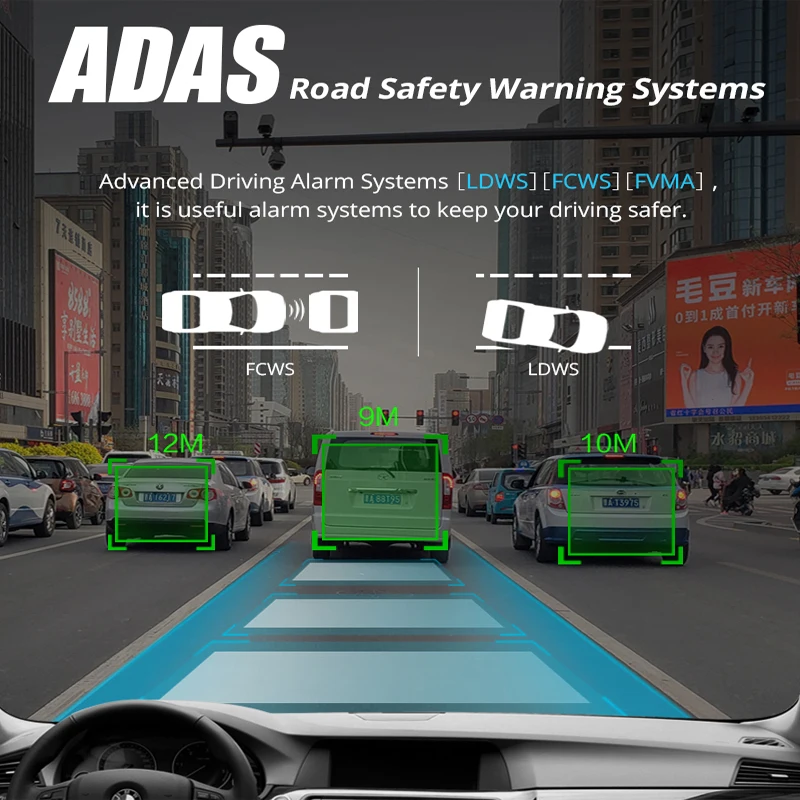 Автомобильный видеорегистратор 4G Car DVR с экраном 10" на Android с функцией стриминга, GPS, Bluetooth, WIFI, ADAS, камерой заднего вида и специальным креплением на зеркало заднего вида.