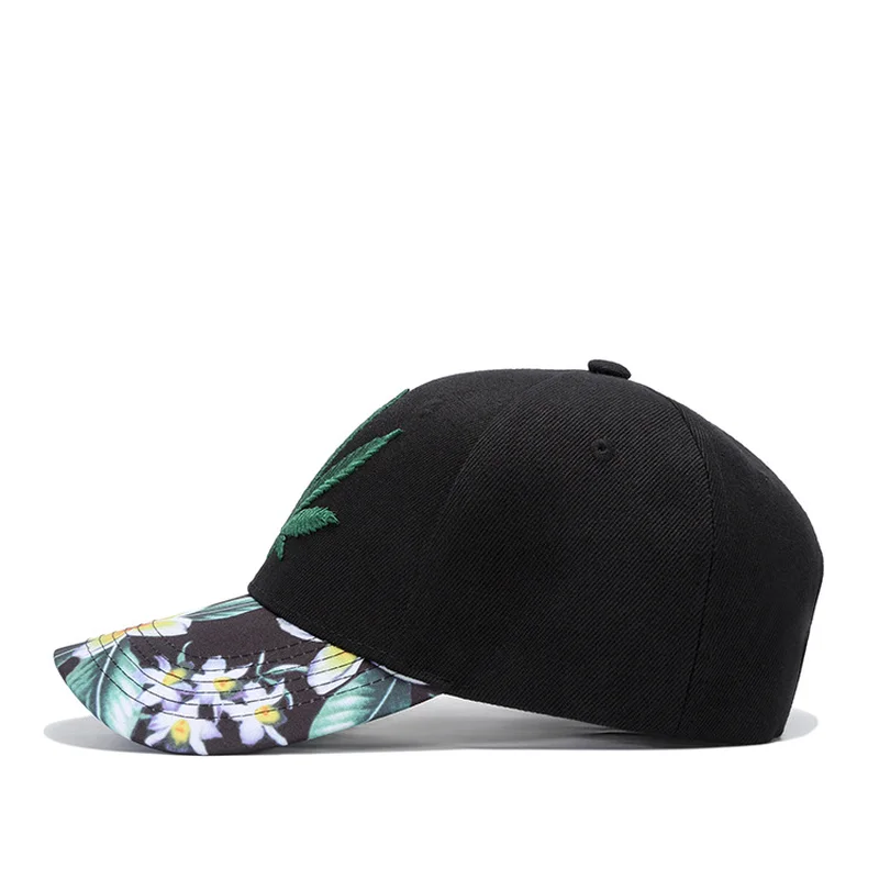 Snapback бейсболки мужские женские Мужская шляпа черные хлопковые Регулируемый