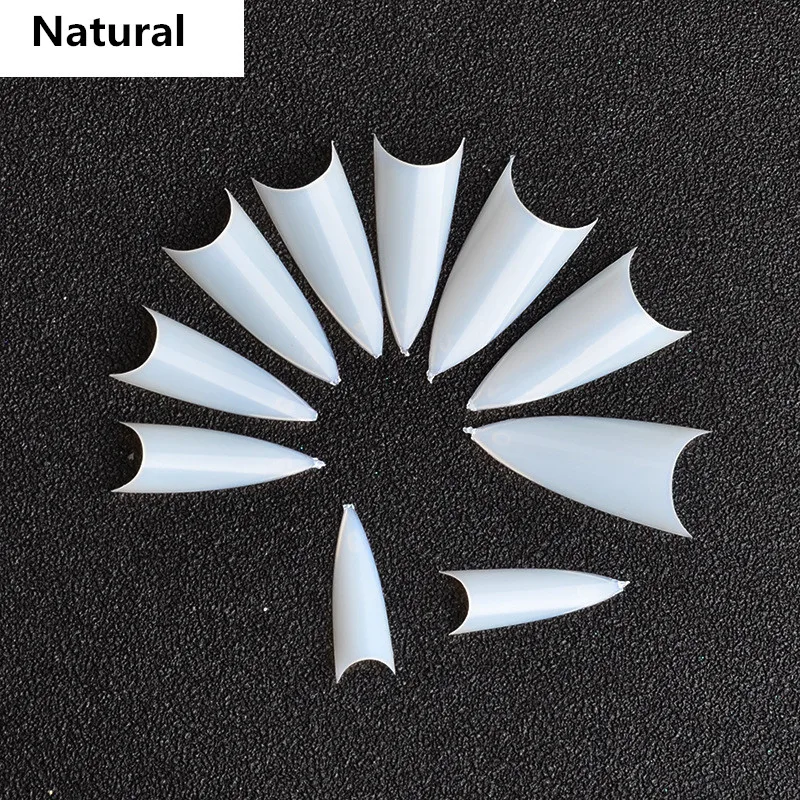 500 шт. на шпильках острый дизайн ногтей акриловые накладные кончики для