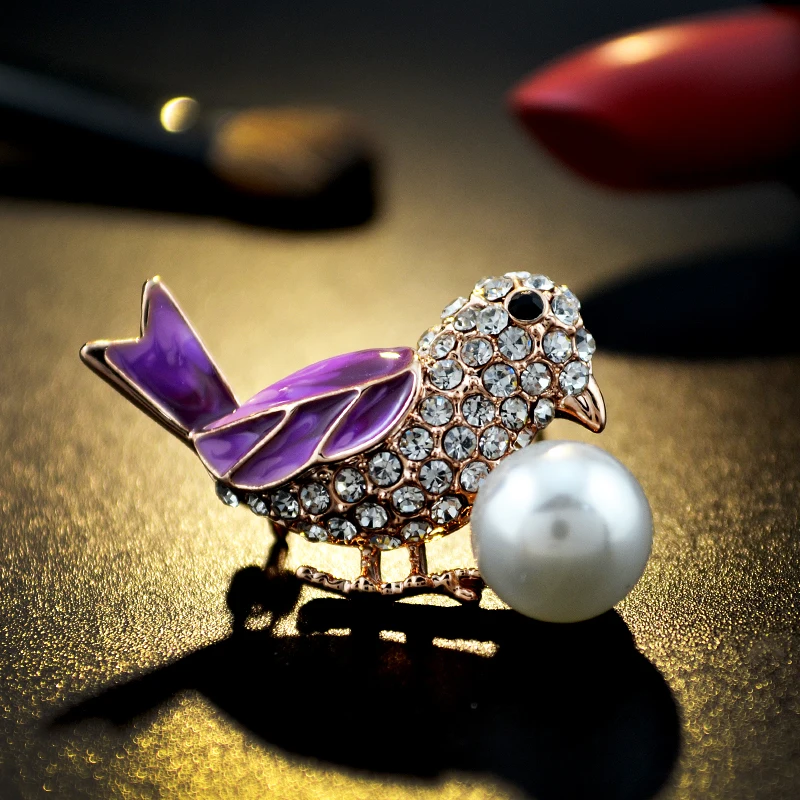 Zhen томоми жаворонок яркие милые Для женщин Кристалл моделируется жемчужина