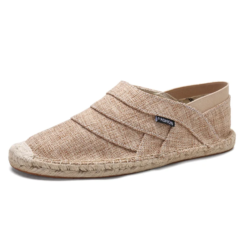 JKPUDUN/Летняя мужская парусиновая обувь повседневные Роскошные эспадрильи Мужские