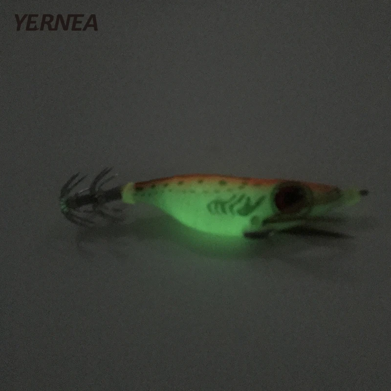 Yernea 5 шт./лот 10 см 3D большой глаз Рыбалка приманки креветки Кальмар джиг