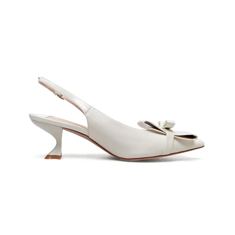 

ZVQ Woman Shoes Summer New Fashion Sexy Pointed Toe Genuine Leather Party Woman Pumps Outside High Heels Buckle Shoes Size 33-40