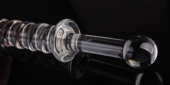 Кристаллический фаллоимитатор Pyrex для взрослых стеклянный с двойной головкой