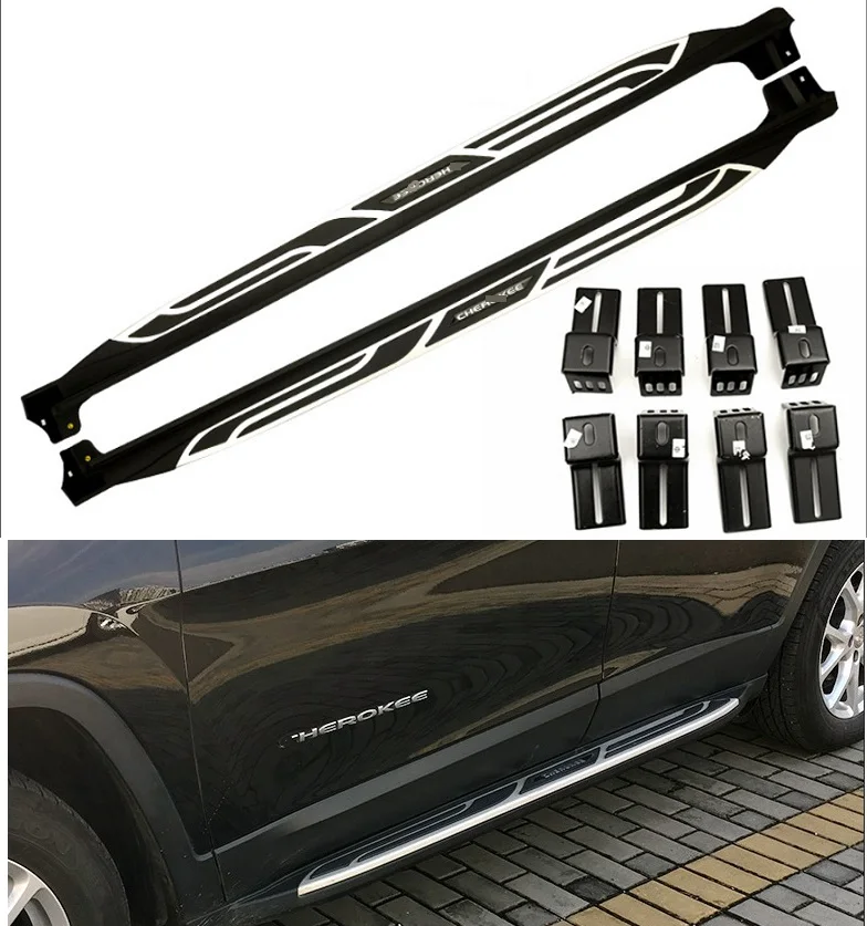 Алюминиевый Новый Стиль подходит для JEEP Cherokee 2014 2015 2016 2017 2018 подножка боковая Nerf