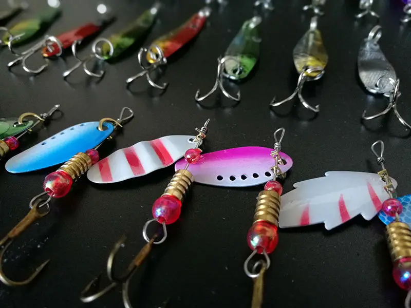 FJORD 30pcs/lot Spinners Fishing Kit Set of Wobblers Metal Spoon Lures Summer Freshwater Saltwater Fishing Tackle Baits