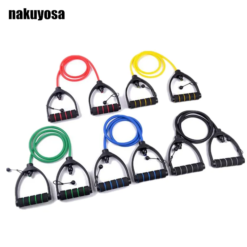 120 см Тяговая веревка для йоги фитнес Резистентные ленты тренирующие трубки