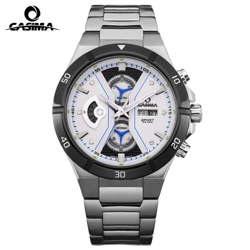 

CASIMA Brand Luxury Military Fashion Watch Man Waterproof Luminous Chronograph Sport Quartz Wristwatch Clock Relogio Masculino