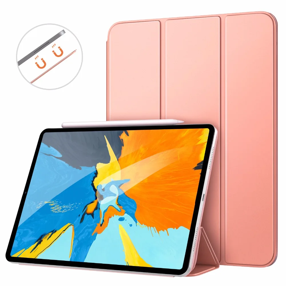 Чехол MoKo для iPad Pro 11 [Поддержка магнитно прикрепить заряд/пара] тонкий легкий смарт-чехол-подставка с автоматическим пробуждением