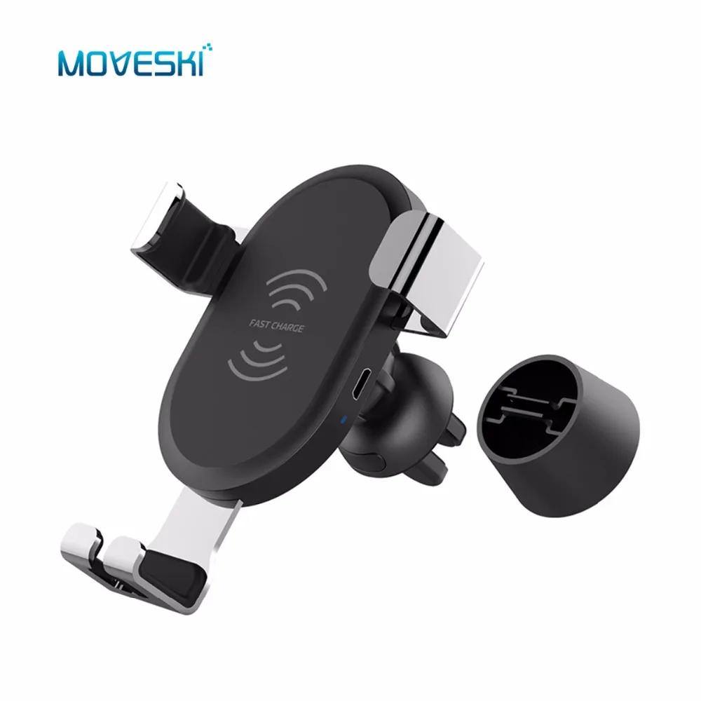 Moveski BQ001 автомобильное беспроводное зарядное устройство 10 Вт QC3.0 быстрое