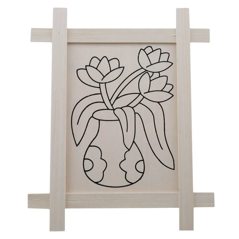 Деревянная доска для рисования Sketchpad Diy граффити детский сад ручные Развивающие