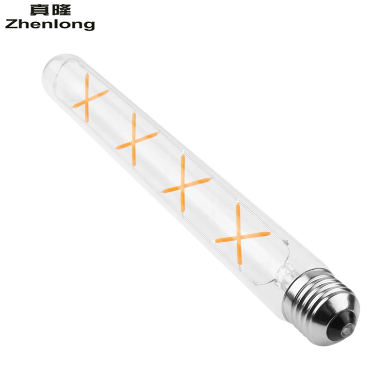 Зенлонг AC85 265V E27 3W 4W 6W 8W T30 Винтаж Edison COB светодиодный нити светильник в стиле ретро