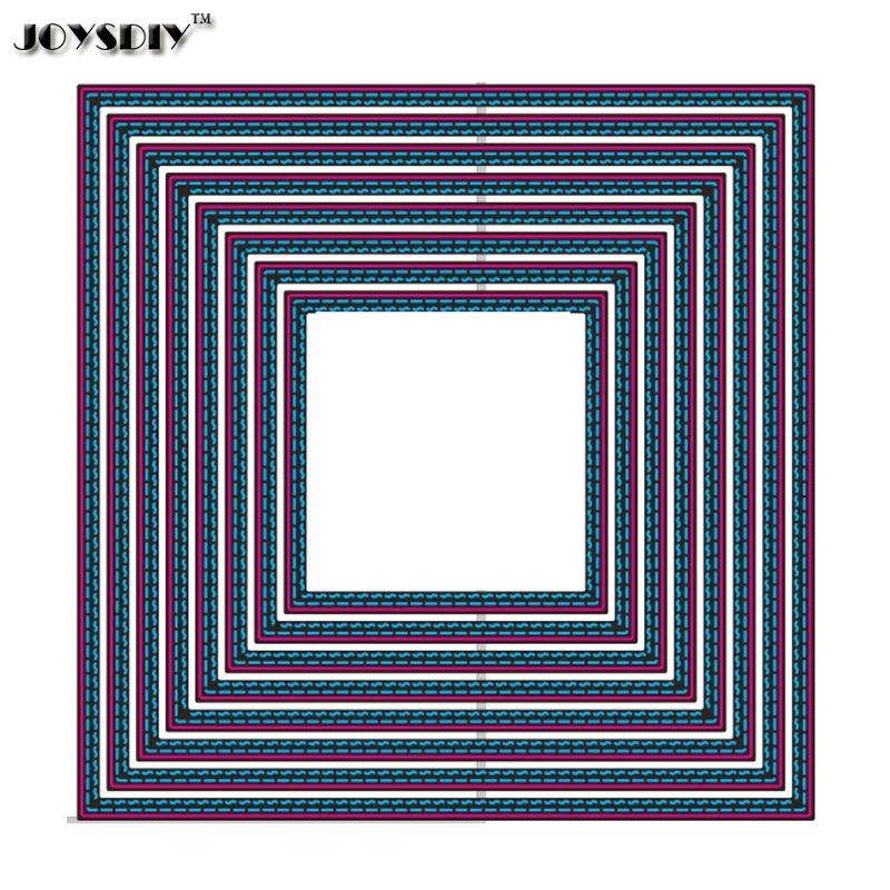 Большой Размеры 150 мм двойной шить Нитки квадратные металлические высечки