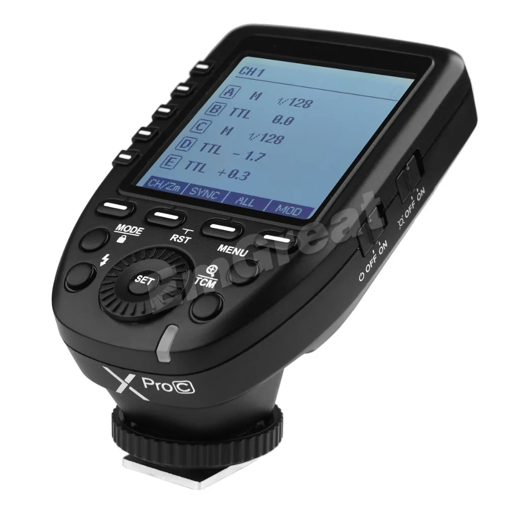 В наличии передатчик вспышки Godox XPro C с E TTL II 2 4G Беспроводная X СИСТЕМА HSS ЖК экран и