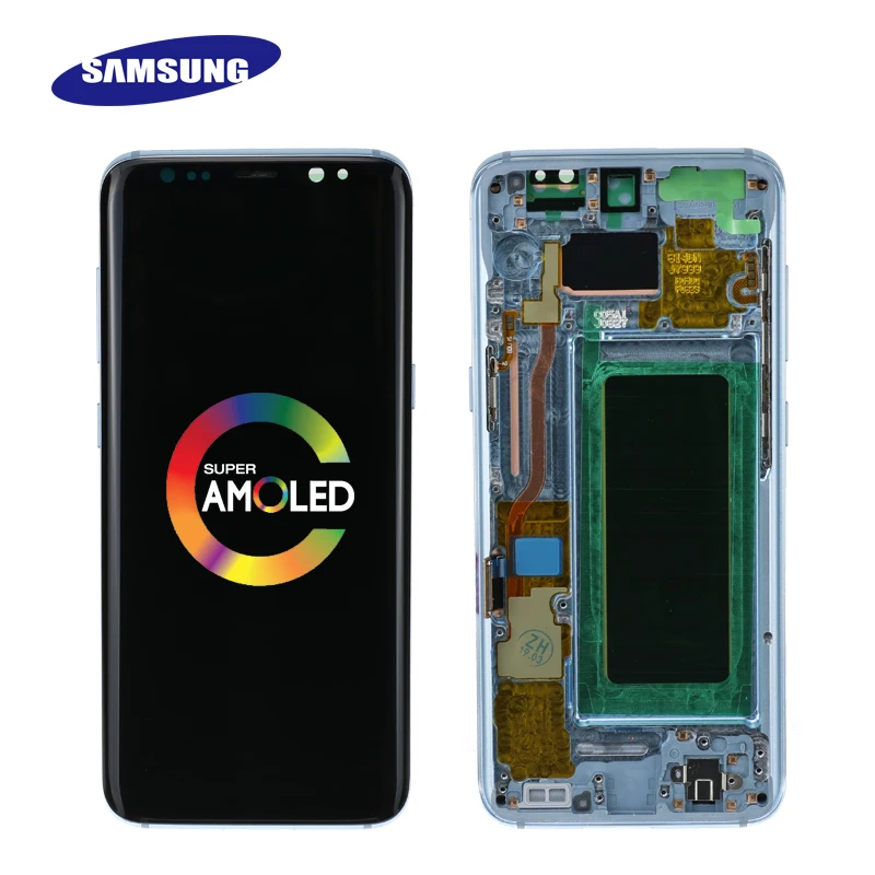ЖК-дисплей для samsung Galaxy S8 S8 plus G950 G950F G955fd G955F G955 сжигаемый теневой ЖК-дисплей с сенсорным экраном оцифровать