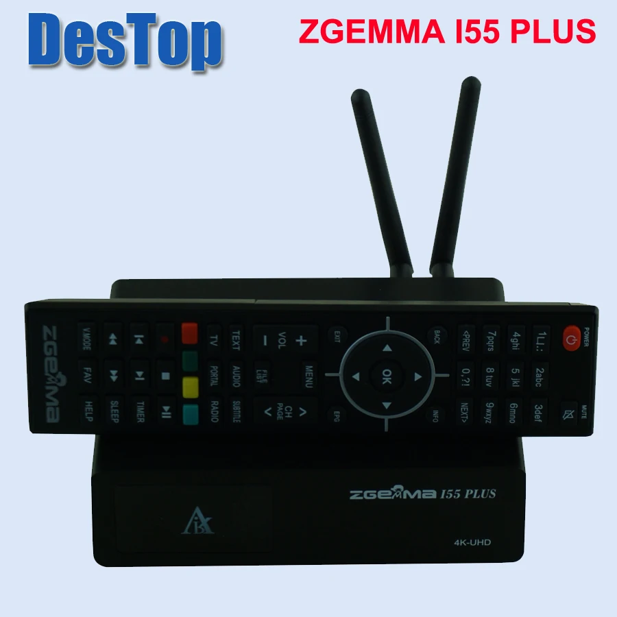 4K UHD IPTV Box ZGEMMA i55 1500 МГц четырехъядерный Linux OS E2 H.265/HEVC Multistream со встроенным WiFi