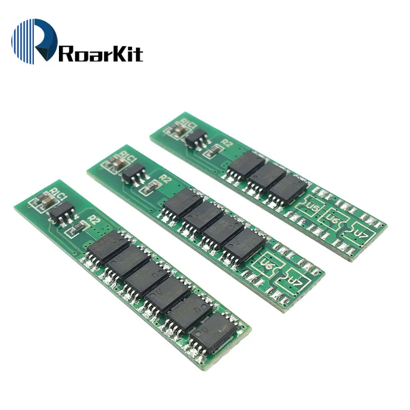 10 шт./лот 1S 15A 3 7 В Li Ion 3MOS 4MOS 6MOS BMS PCM плата защиты аккумулятора для литиевой батареи