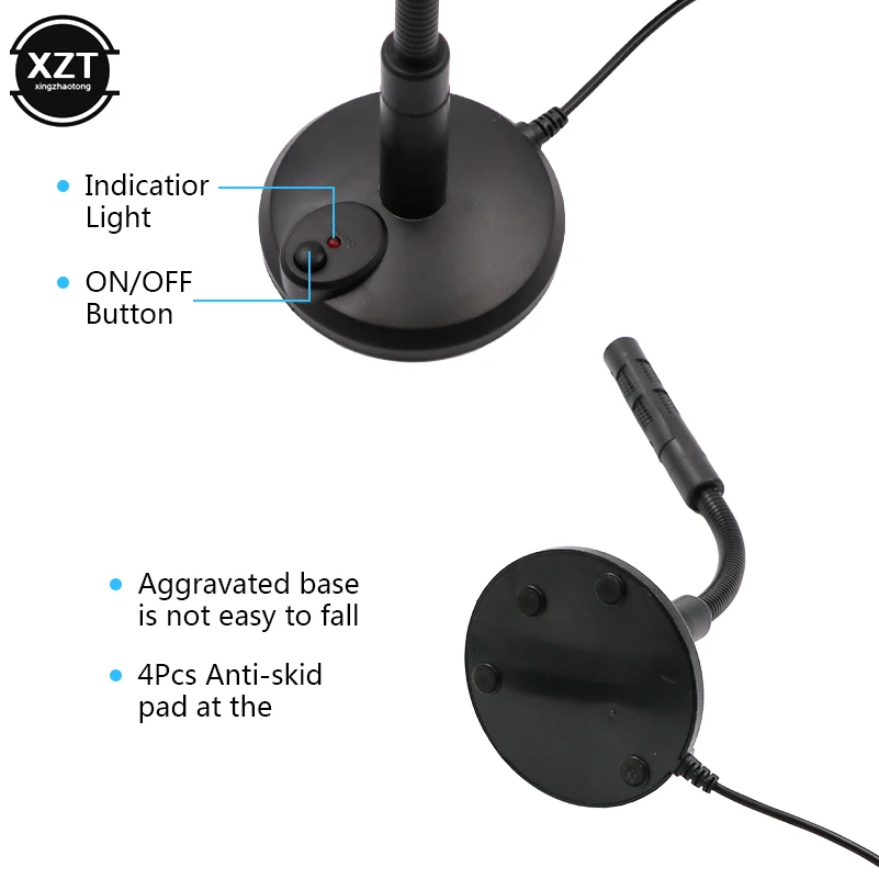 Мини микрофон для компьютера USB Профессиональный dslr игровой конденсаторный