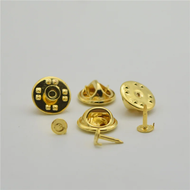 Медный металлический держатель для броши 500 наборов 11 мм значок базовый