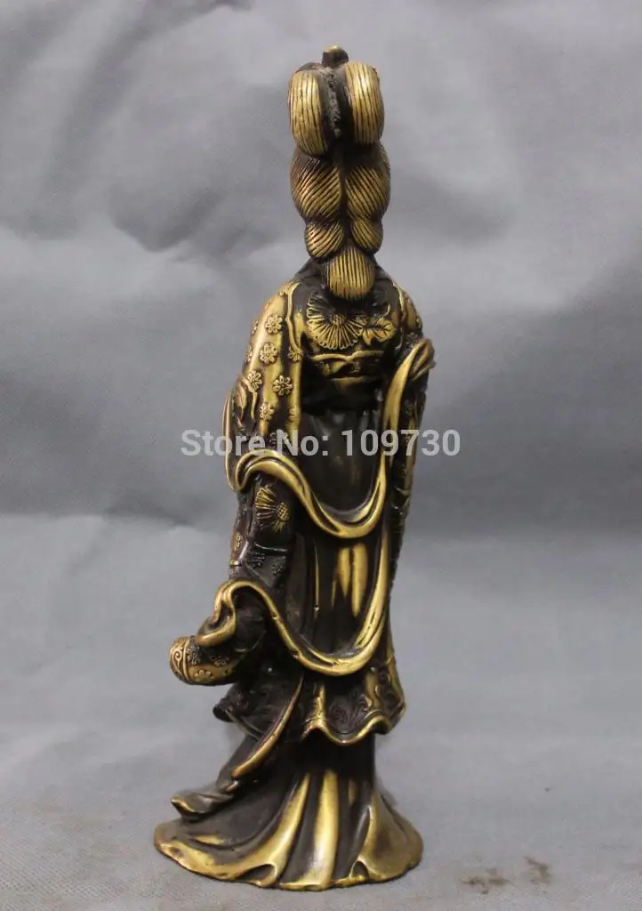 Bir 002284 10 &quotКитай Бронзовая королева Феникс голова Фея Белль Си Ши статуя (C0324) | Дом