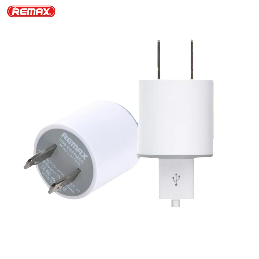 REMAX 5V 1A USB зарядное устройство для телефона EU US розетка портативное настенное