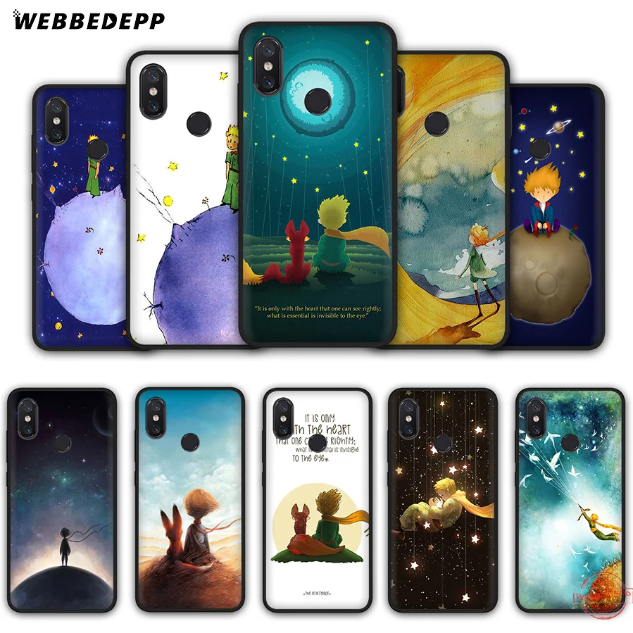 Мягкий силиконовый чехол WEBBEDEPP The Little Prince для Xiaomi Mi 6 8 9 SE MAX 3 A1 A2 Lite F1 | Мобильные