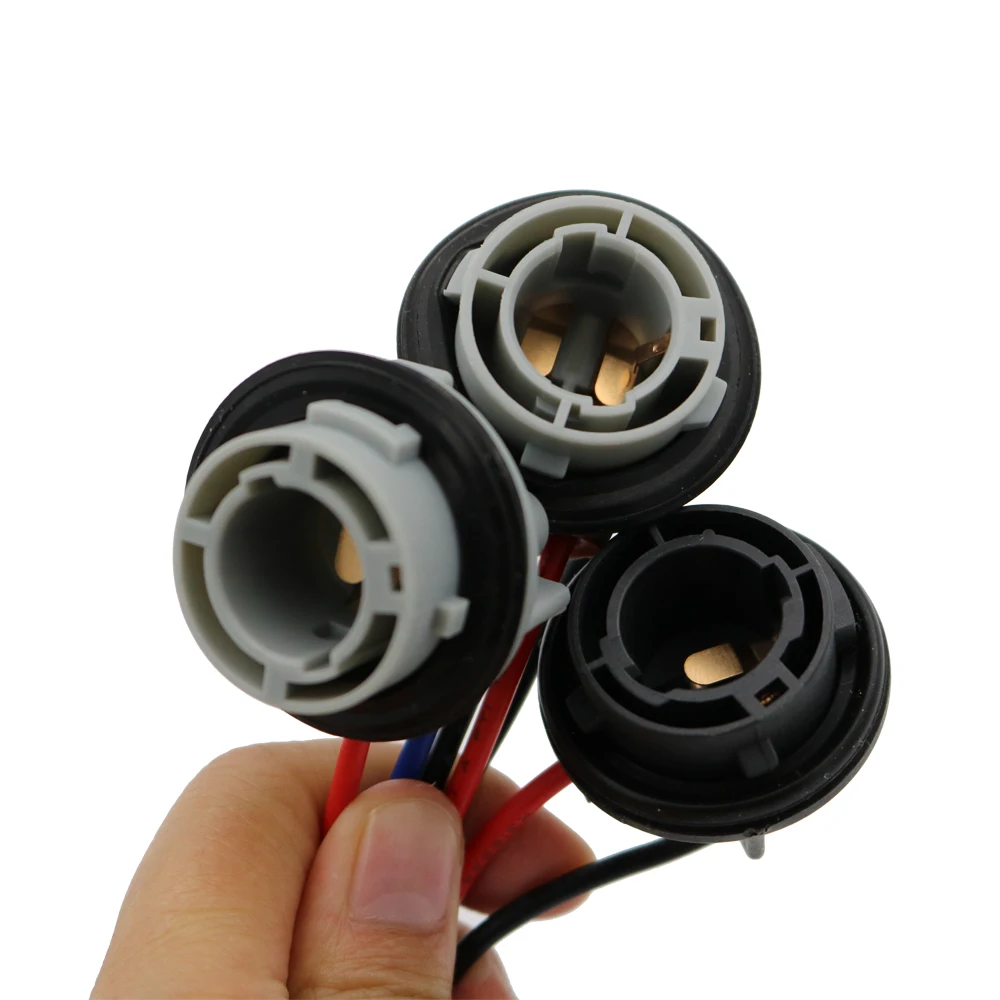 YSY 4 шт. 1156 BA15S 1157 BAY15D 7506 P21W светодиодные лампы гнезда жгуты вилки женский держатель