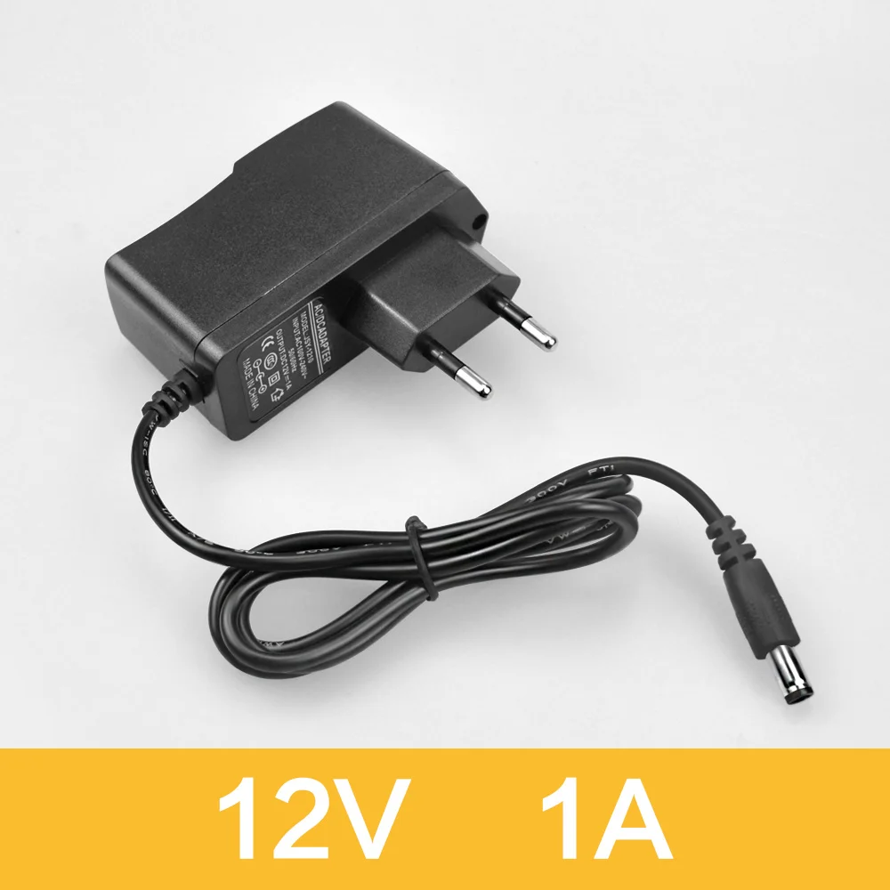 12V 1A Универсальный трансформатор напряжения 100V 220V to DC 5V 12V 24V преобразователь питания 1A 2A 3A 5A зарядное устройство 5,5mm x 2,1mm - Цвет: 12V 1A