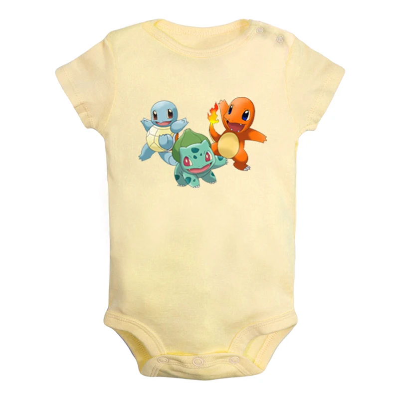 JaBaby574YD Мультфильм Charmander Charmeleon Charizard Покемон дизайн для новорожденных мальчиков и девочек униформа-комбинезон с принтом для младенцев - Цвет: JaBaby574YD