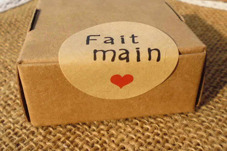 120 шт Французский ручной работы &quotFait Main&quot торт Скрапбукинг уплотнительные