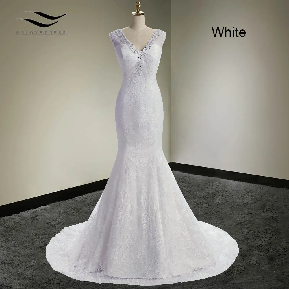 Женское свадебное платье с юбкой годе V образным вырезом без рукавов|bridal gown|fashion