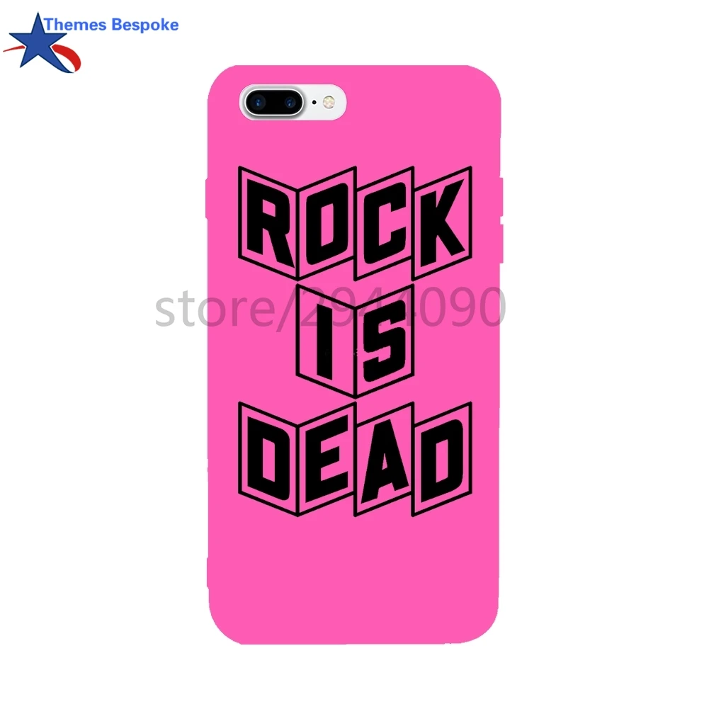 Ультра-тонкий В виде ракушки для iPhone 6/6S/6S plus/6 s plus/8/8 плюс rock Is Dead 7 Plus/7/x