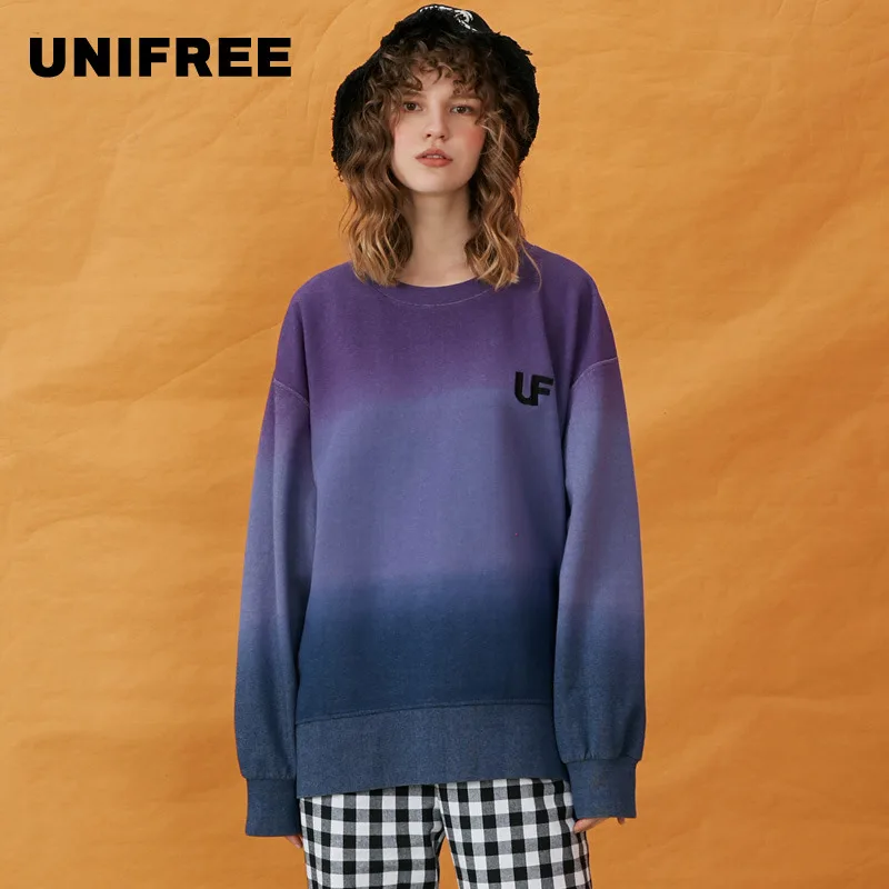 UNIFREE 2019 Осень новое поступление свитер женский свободный корейский стиль