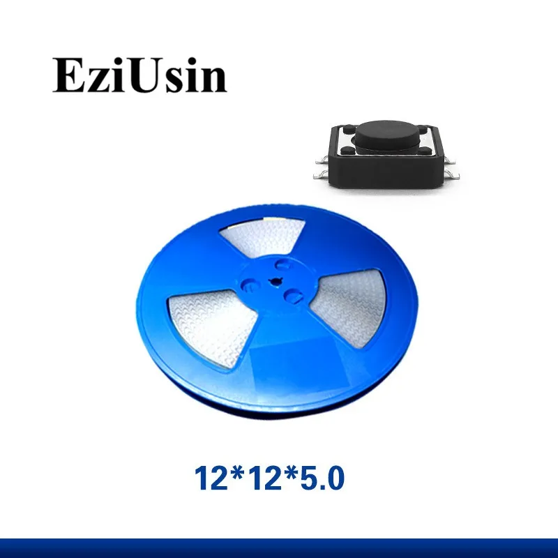 800pcs In Tape One Reel TS-F002 Micro Switch 12*12*5.0 Tactile Tact Push Button SMT 12x12x5 Elevator Switches SMD