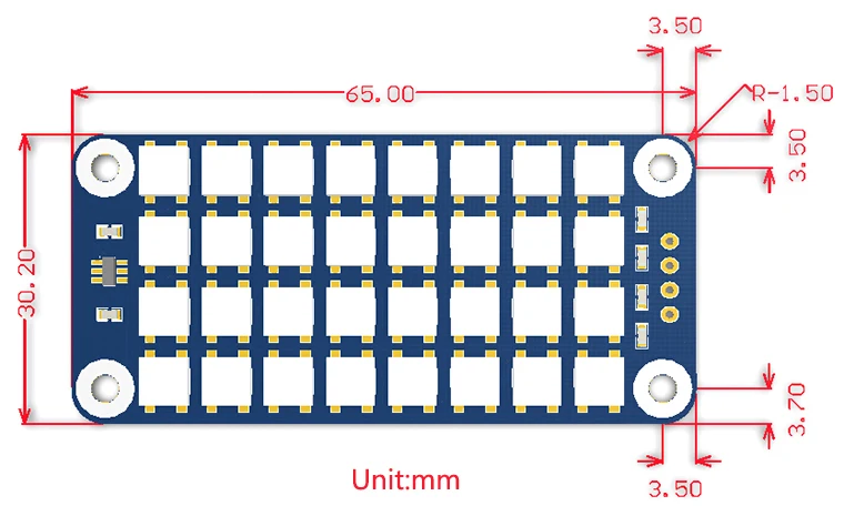 Raspberry Pi  Raspberry Pi, 4*8 RGB LED HAT,  ,    Raspberry Pi ( )