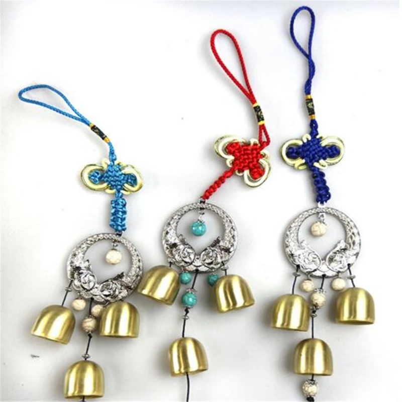 Новое оригинальное национальное стильное серебряное кольцо Ox Head Wind Chimes