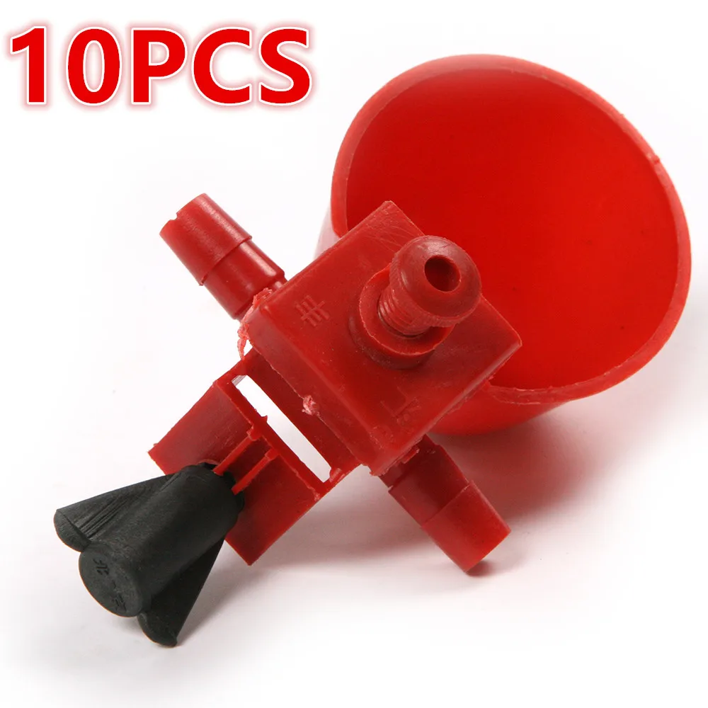 10 шт. сельскохозяйственная поилка для кур с уткой поилки сосков пластиковая